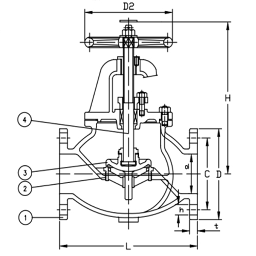 Drawing for JIS F7309 Cast Iron Globe Valve.jpg